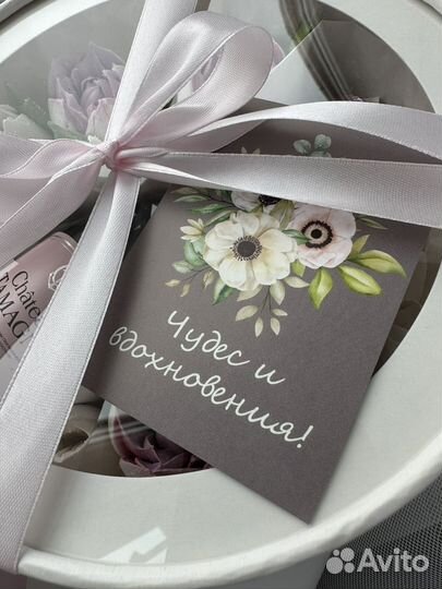 Тюльпаны из зефира в коробке