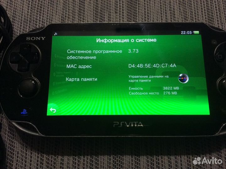 Sony PS vita 1008FAT,прошита,карта 4Гб,игры