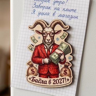 Эко-овечка елочные игрушки из дерева оптом