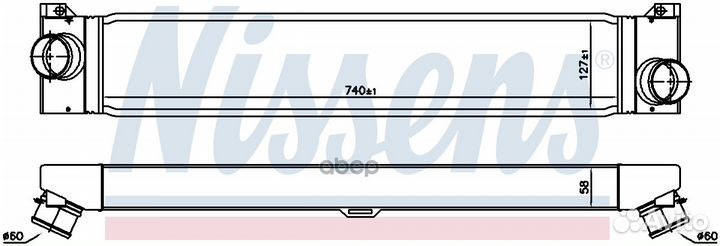 Интеркулер fiat ducato/citroen jumper/peugeot B