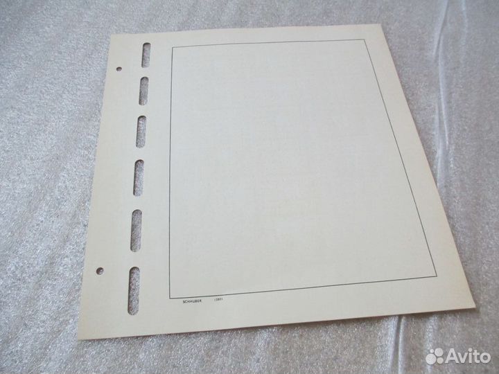 Лист для свободного размещения марок Schaubek 1шт
