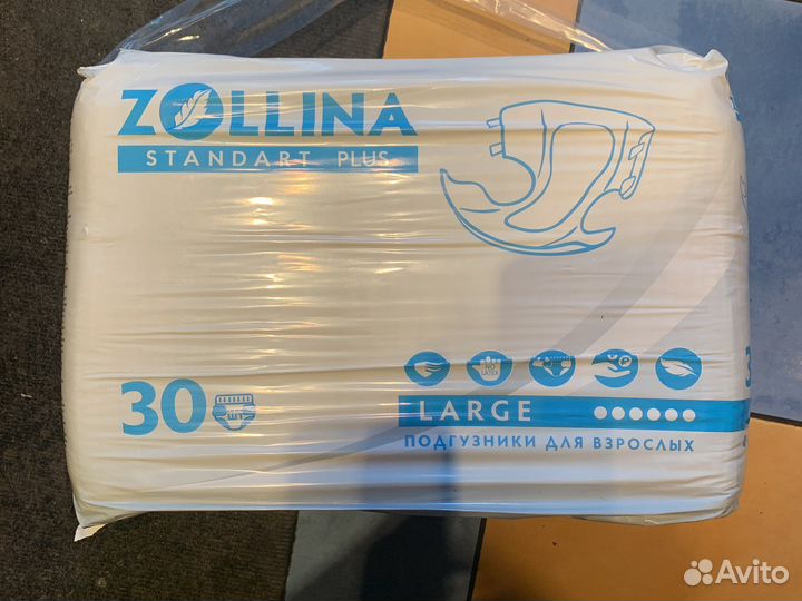 Памперсы для взрослых L 30 шт Zollina
