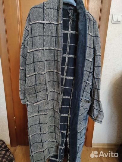 Тёплый банный мужской халат 54