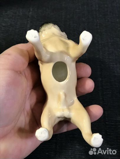 Статуэтки мопсы фарфор, мрамоная крошка