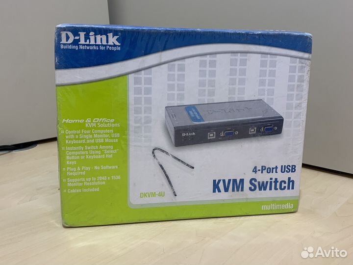Переключатель KVM D-Link dkvm-4U