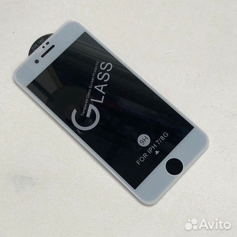 Защитное стекло на iPhone 7 / 8 белое