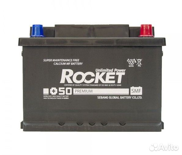 Аккумулятор автомобильный Rocket 62Ач 580A