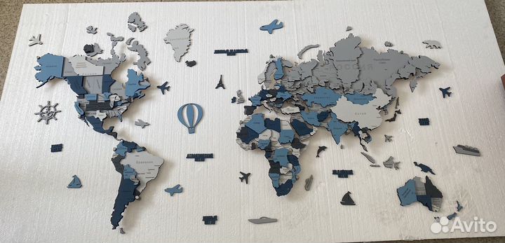Карта мира на стену