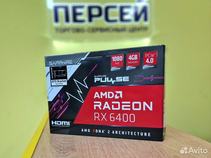 Видеокарта Sapphire AMD Radeon RX 6400 pulse новая