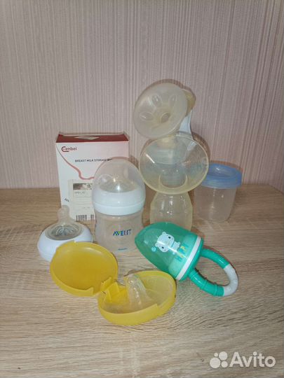 Молокоотсос, бутылочка для кормления, ниблер