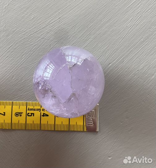 Шар из аметиста и карца диаметр 4 си