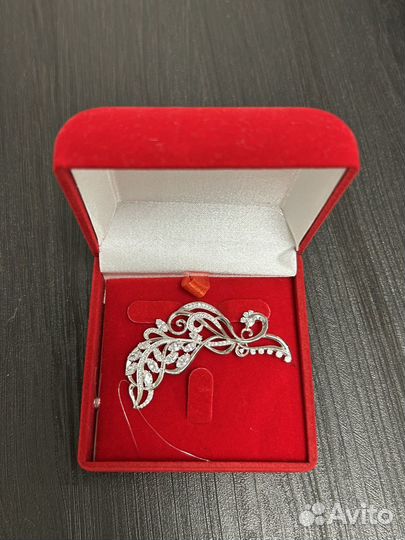 Брошь серебро 925