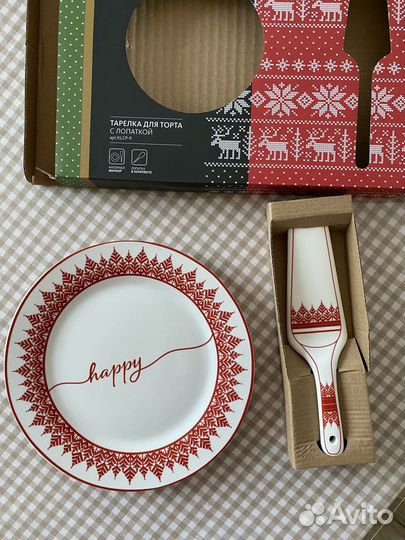 Тарелка для торта с лопаткой