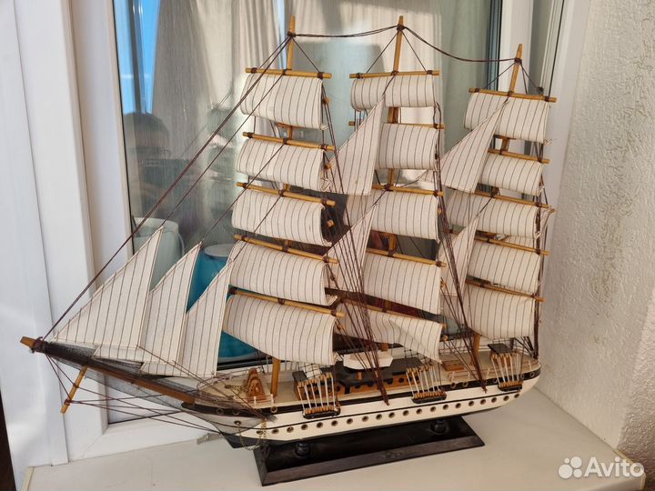 Макет парусника. Модель корабля