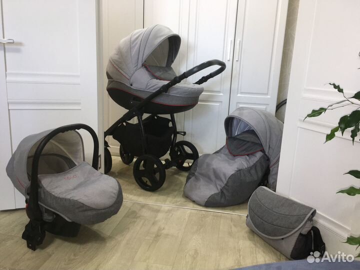 Коляска 3 в 1 Tutis Rudis Solo в отличном состояни