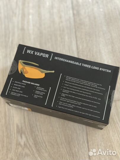 Очки Wiley X Vapor 2.5 Tan 3in1 Model:3512