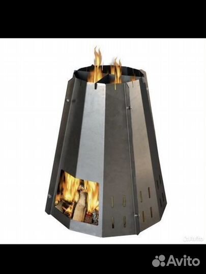 Печь под казан кемпинговая