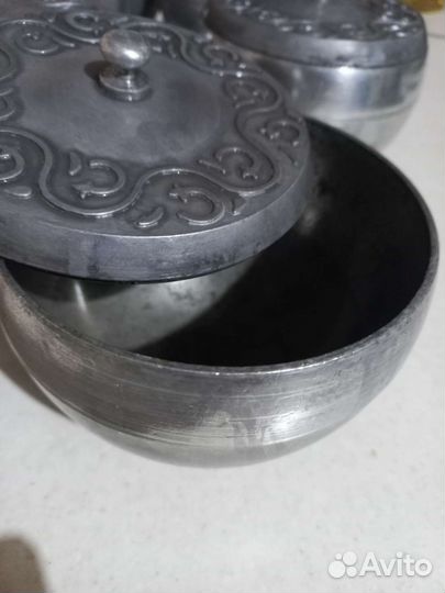 Алюминиевые горшки СССР для запекания