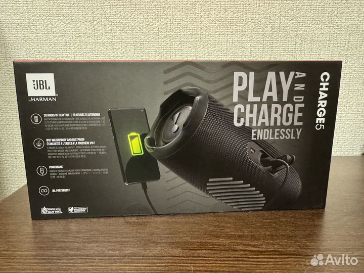 Портативная колонка JBL Charge 5 черная