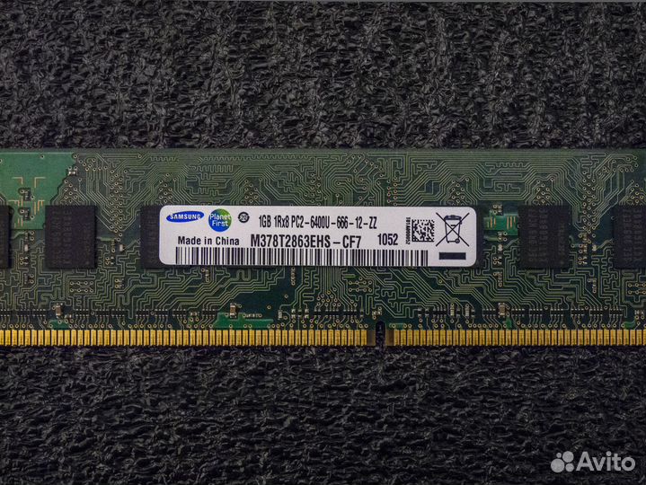 DDR2 2x1gb 800mhz 1rank CL6-6-6-18 Samsung
