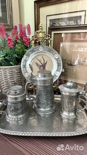 Пивные кружки из пищевого олова