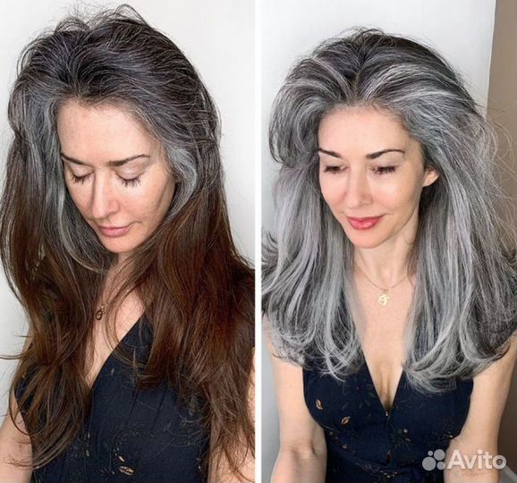 Ретушь седины. Окрашивание