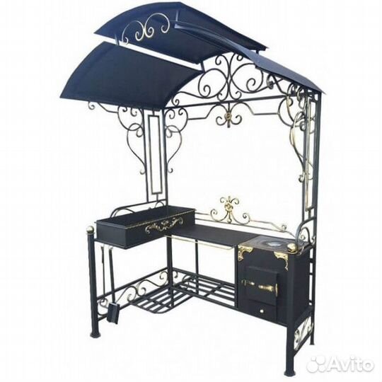 Мангал с крышей