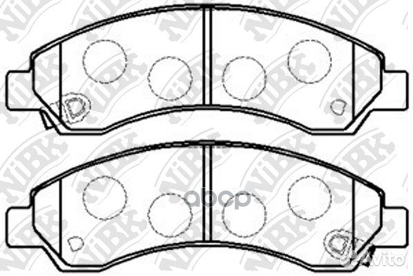 Колодки тормозные дисковые перед PN0502 NiBK