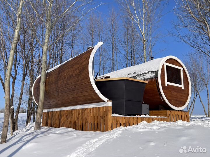 Аренда бани и чана на Волге с видом на Нижний