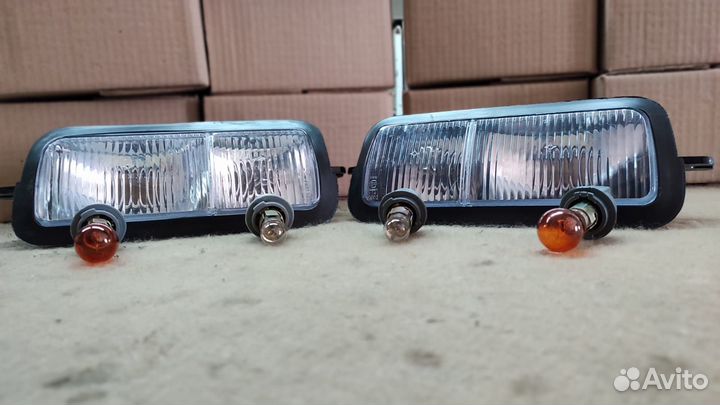 Подфарники белые комплект 2 шт