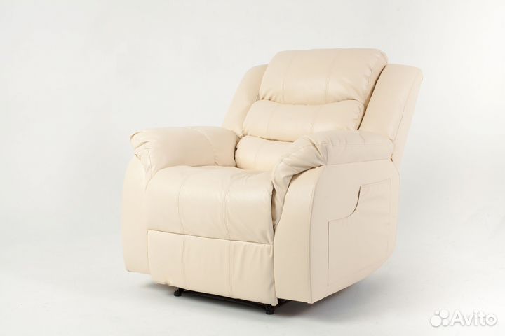 Кресло реклайнер в бежевом цвете
