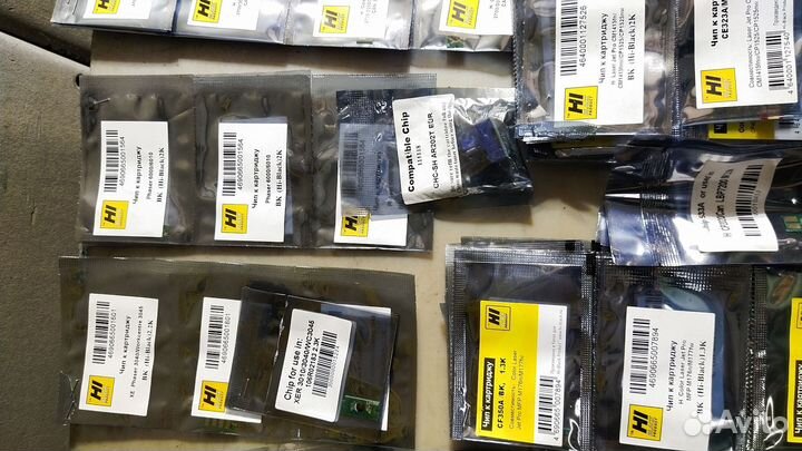 Чипы новые для картриджей HP, Canon, Samsung, Xero