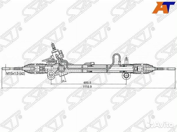 Рейка рулевая lexus RX330