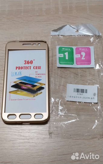 Чехол + стекло на Samsung galaxy J3