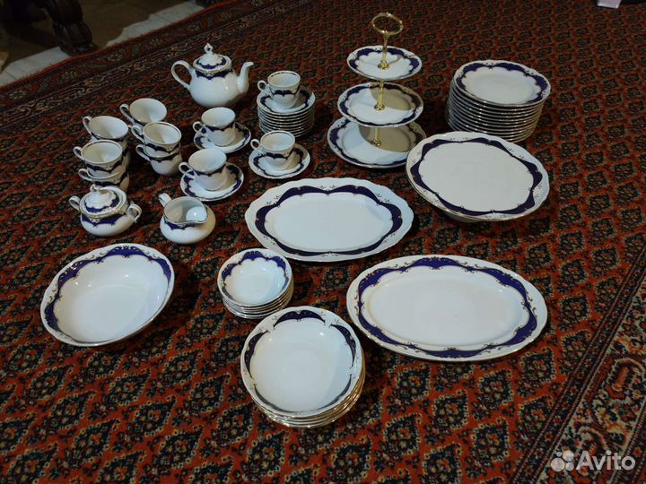 Набор Чешской посуды из Фарфора на 12 персон