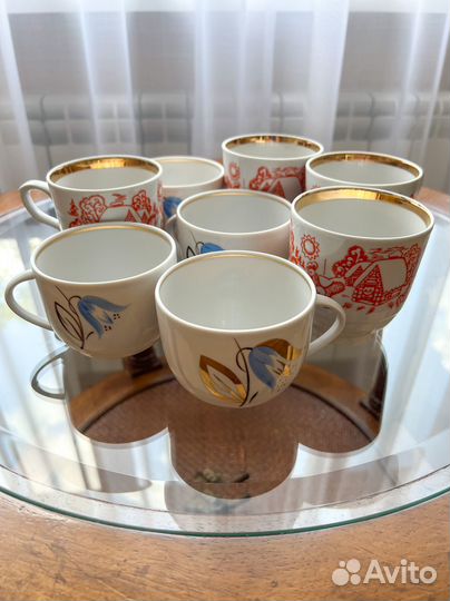 Фарфоровые чашечки заводов СССР