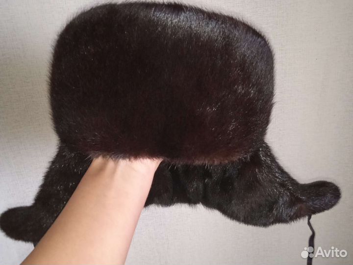 Норковая шапка мужская