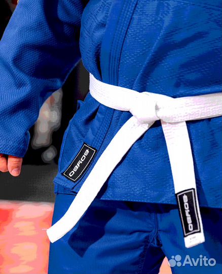 Кимоно дзюдо синее Boybo. Магазин