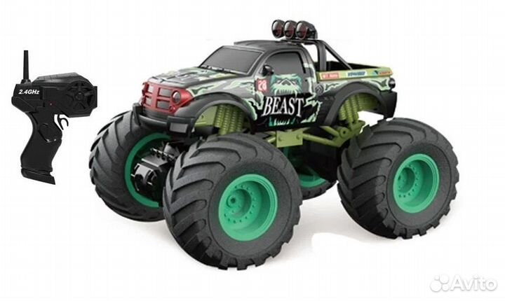 Джип биг фут 22 см.,масштаб 1:18,12 км/ч