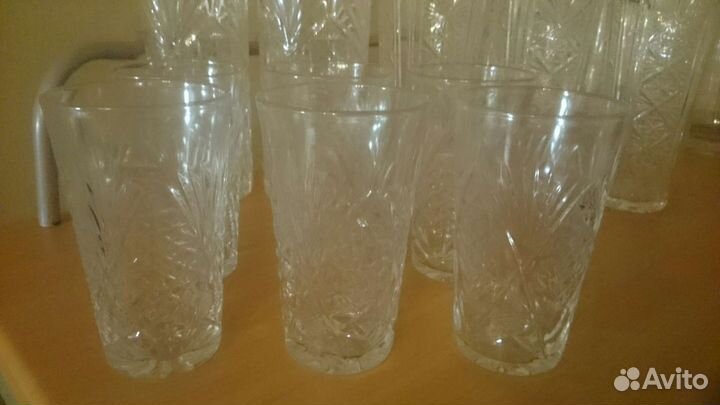 Хрустальные стаканы бокалы стопки