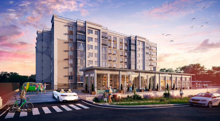 1-к. квартира, 34,1 м², 1/8 эт.