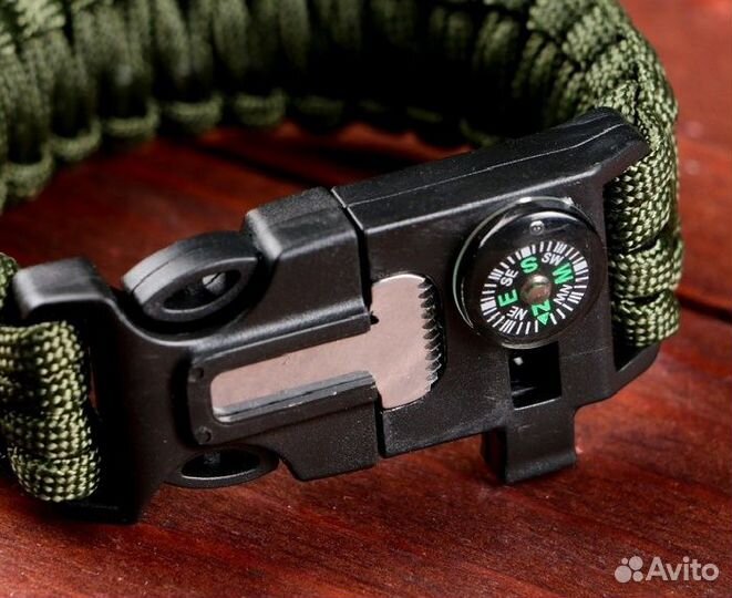 Браслет для выживания 4в1