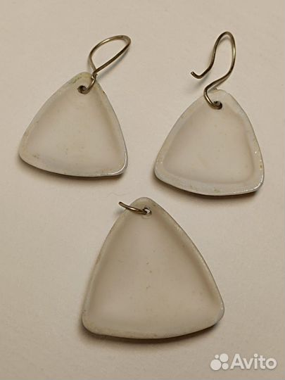 Винтажные серьги из фарфора СССР