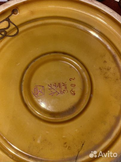 Талисман Олимпиада 80 мишка дерево/тарелка керам