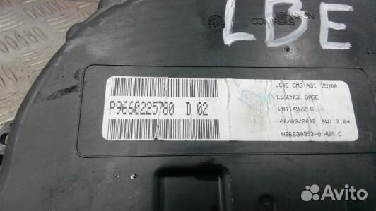 Щиток приборов citroen C3 1 (LBE19IT01)