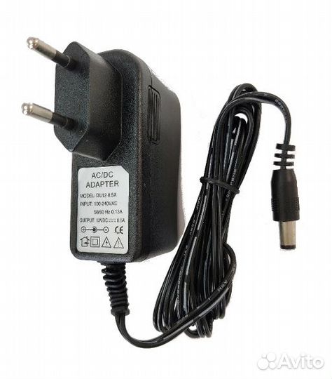 Блок питания, сетевой адаптер 12V*0.5A (штекер 5.5