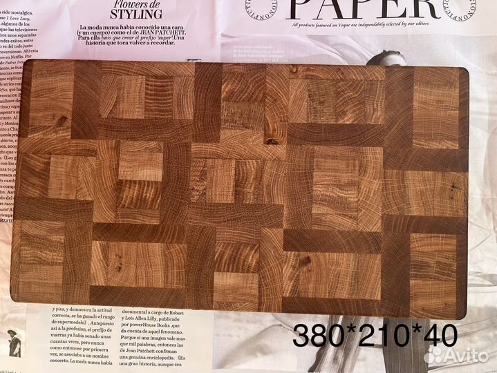 Торцевая доска ясень