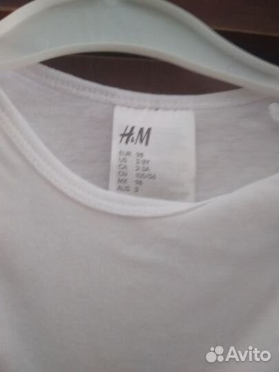 Боди H&M 98 комплект 3 штуки