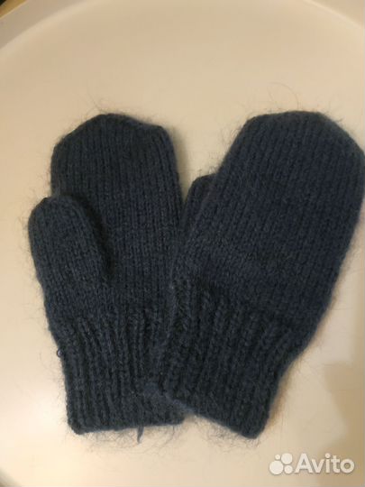 Варежки вязанные на подростка