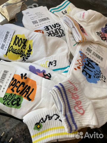 Носки с принтом женские 37-41